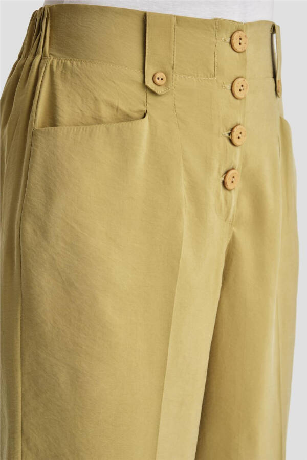 Armine modal button pants (24K2621) olive - 4
