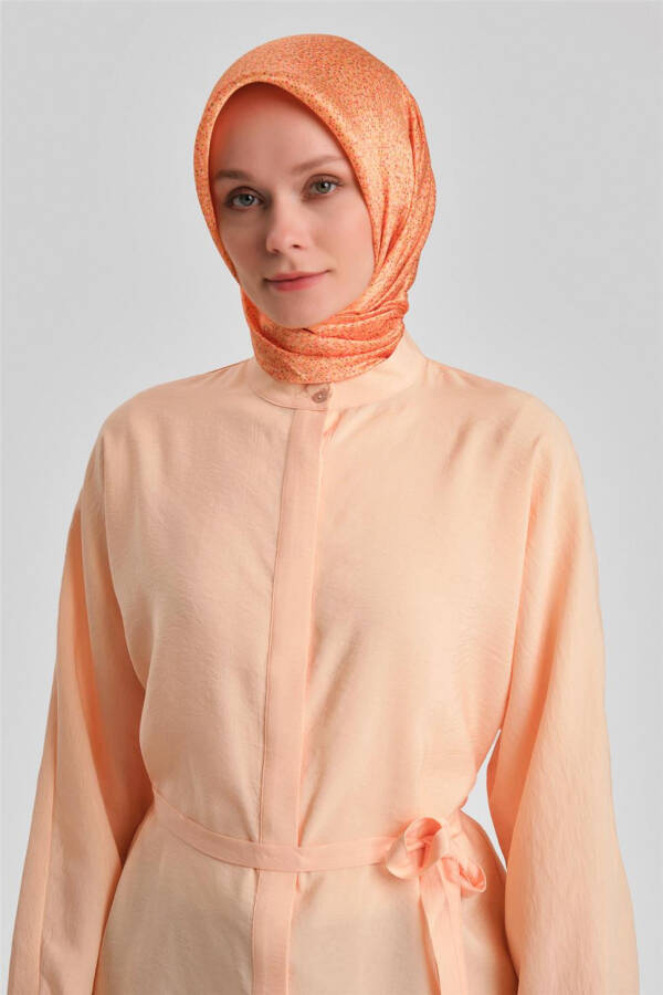 Armine Mother-of-Pearl Buttoned Belted Shirt 24Y3545 Peach - 10