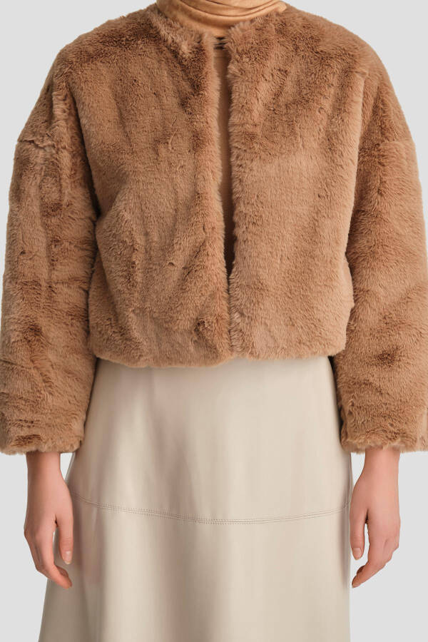 Armine Mo'yna Palto 24K7610 Camel - 11