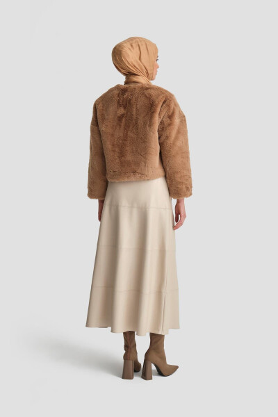 Armine Mo'yna Palto 24K7610 Camel - 6