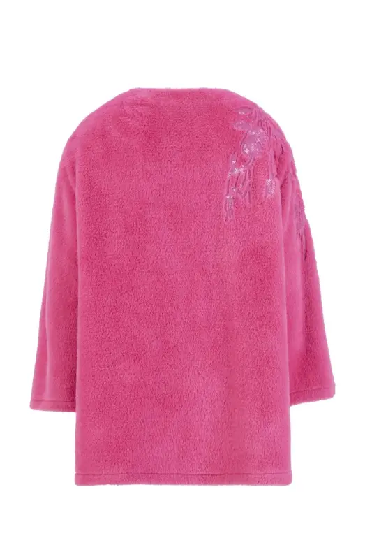 Armine naqsh detalli peluş tunik 24K4304 pushti - 5