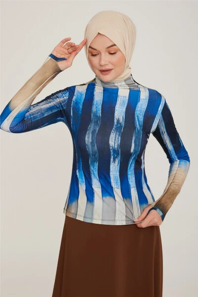 Armine naqshli ich kiyim 22K3206 Binafsha - 7