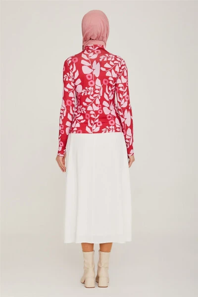 Armine naqshli ichki bady 22K3206 Qizil - 6