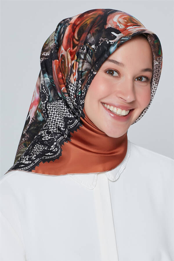 Armine Nostalgia Twill Silk Scarf 18Ya4513 34 - 1