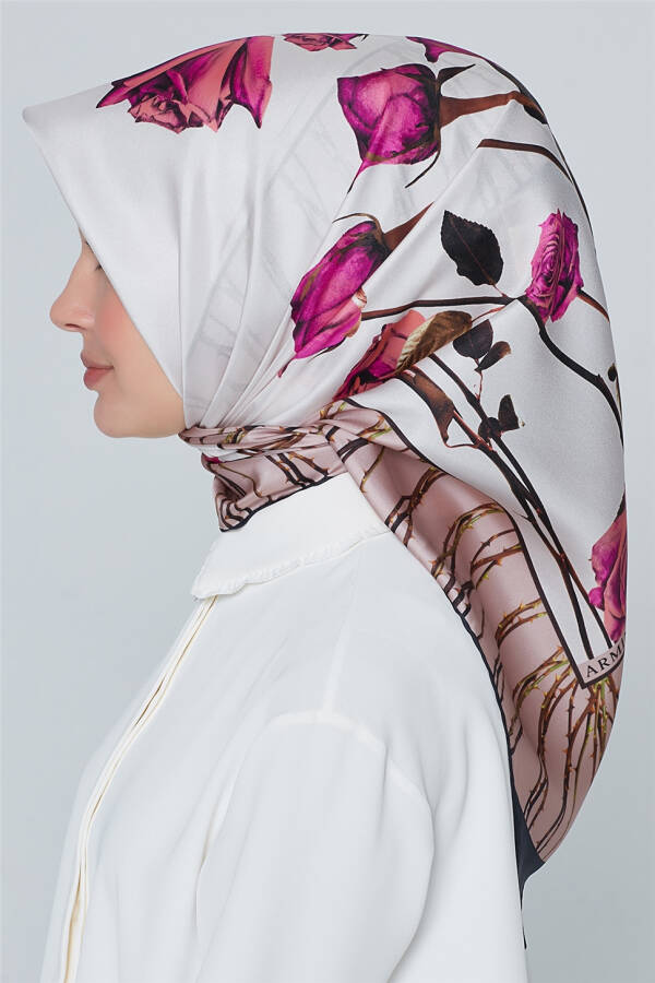 Armine Nostalgia Twill Silk Scarf 18Ya7240 31 - 3