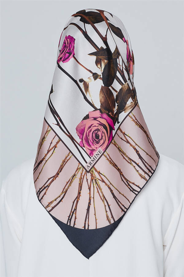 Armine Nostalgia Twill Silk Scarf 18Ya7240 31 - 4