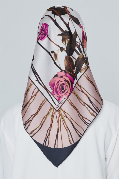 Armine Nostalgia Twill Silk Scarf 18Ya7240 31 - 8