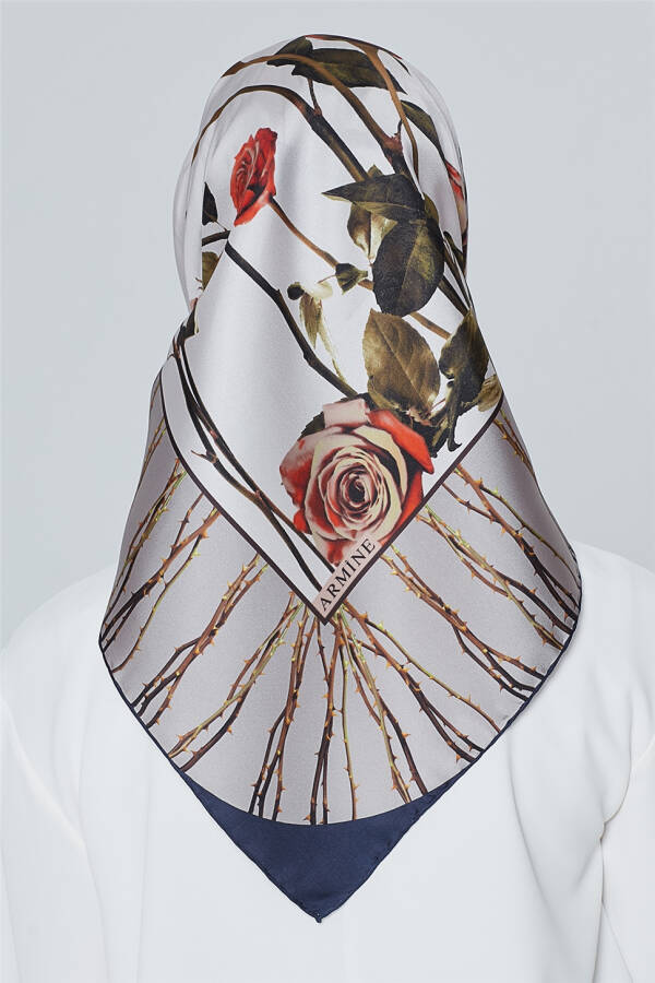 Armine Nostalgia Twill Silk Scarf 18Ya7240 33 - 4