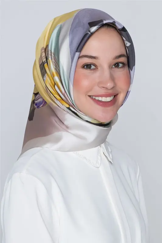Armine Nostalji Twill İpek Eşarp 18Ya0642 82 - ARMINE