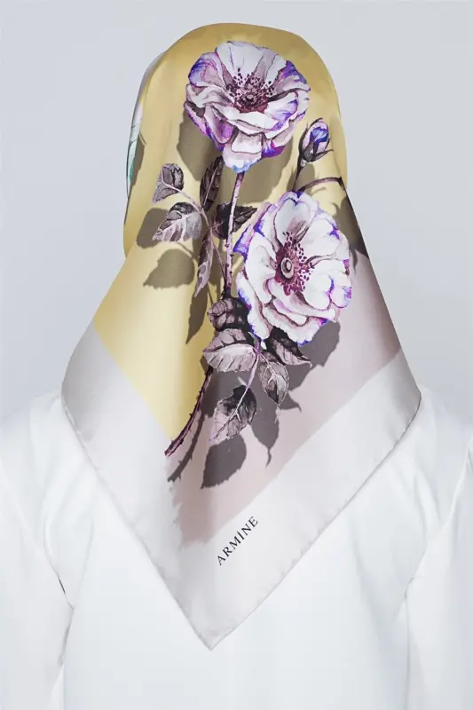Armine Nostalji Twill İpek Eşarp 18Ya0642 82 - 4