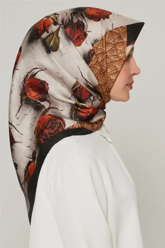 Armine Nostalji Twill İpek Eşarp 18Ya4533 09 - 3