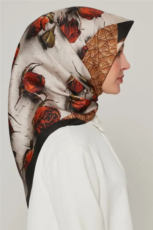 Armine Nostalji Twill İpek Eşarp 18Ya4533 09 - 3