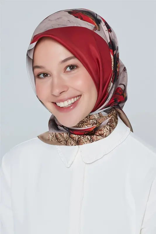 Armine Nostalji Twill İpek Eşarp 18Ya4533 10 - 1