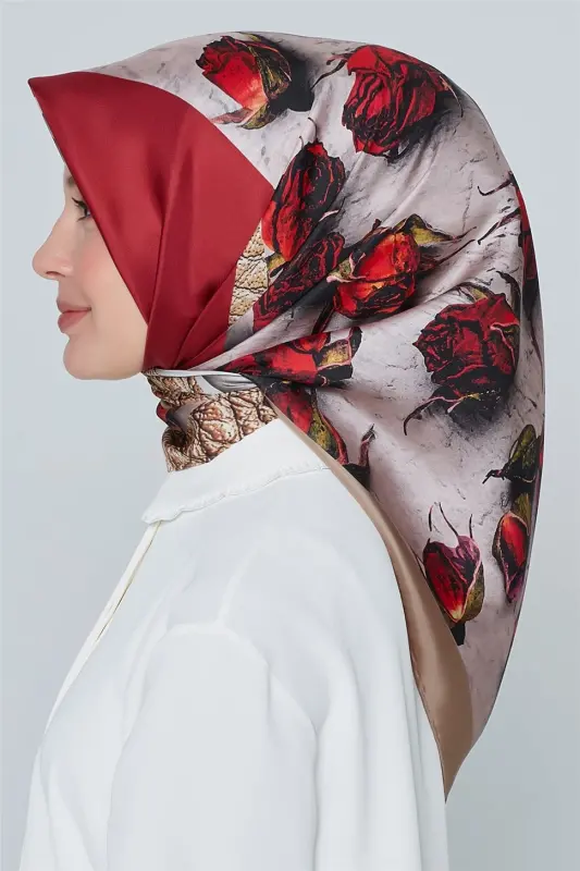 Armine Nostalji Twill İpek Eşarp 18Ya4533 10 - 2