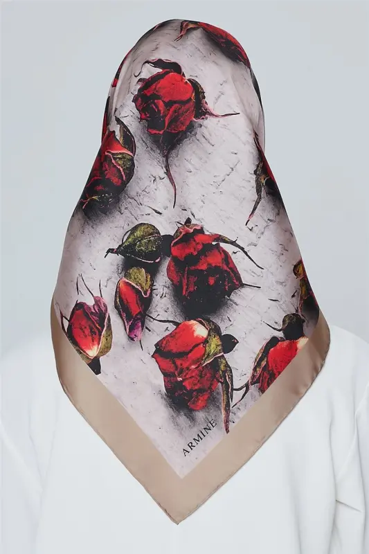 Armine Nostalji Twill İpek Eşarp 18Ya4533 10 - 4