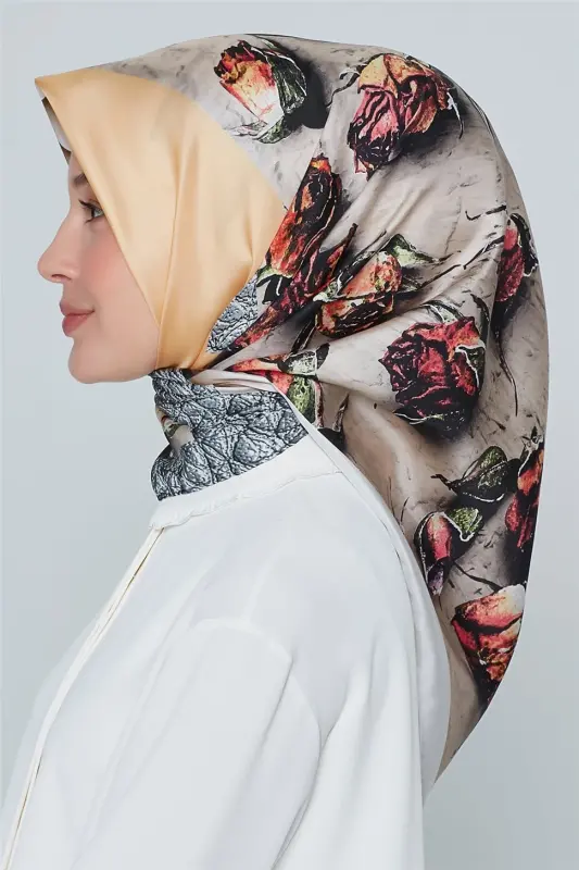 Armine Nostalji Twill İpek Eşarp 18Ya4533 37 - 2