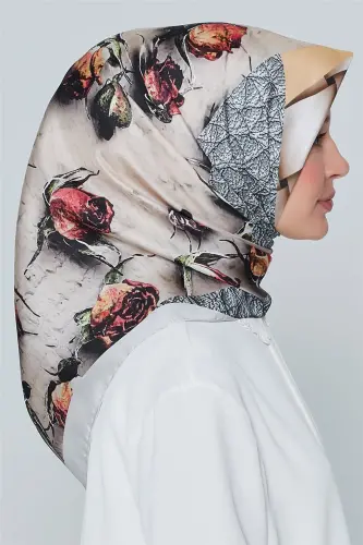 Armine Nostalji Twill İpek Eşarp 18Ya4533 37 - 3