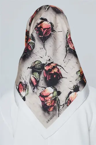 Armine Nostalji Twill İpek Eşarp 18Ya4533 37 - 4