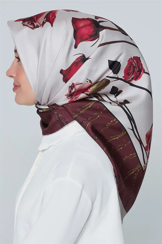 Armine Nostalji Twill İpek Eşarp 18Ya7240 31 82 - 2