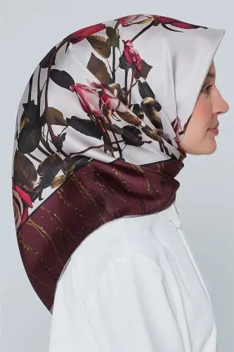 Armine Nostalji Twill İpek Eşarp 18Ya7240 31 82 - 3