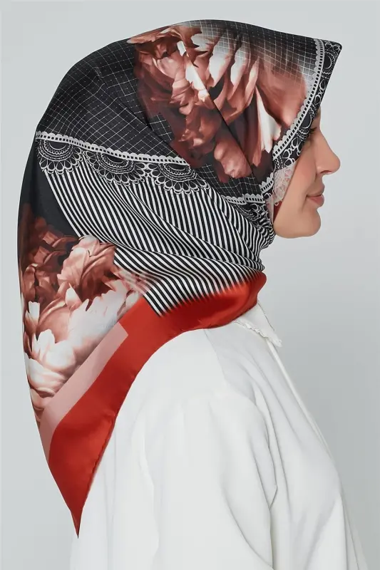 Armine Nostalji Twill İpek Eşarp 18Ya7284 02 - 2