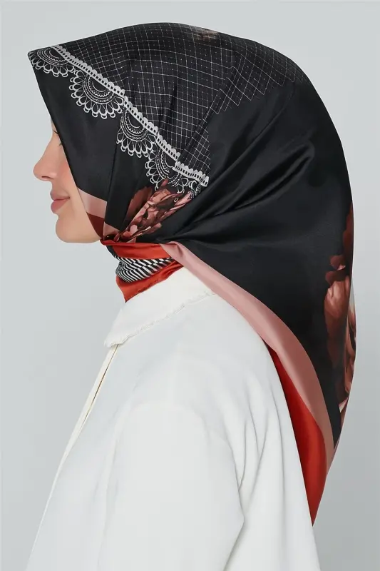Armine Nostalji Twill İpek Eşarp 18Ya7284 02 - 3