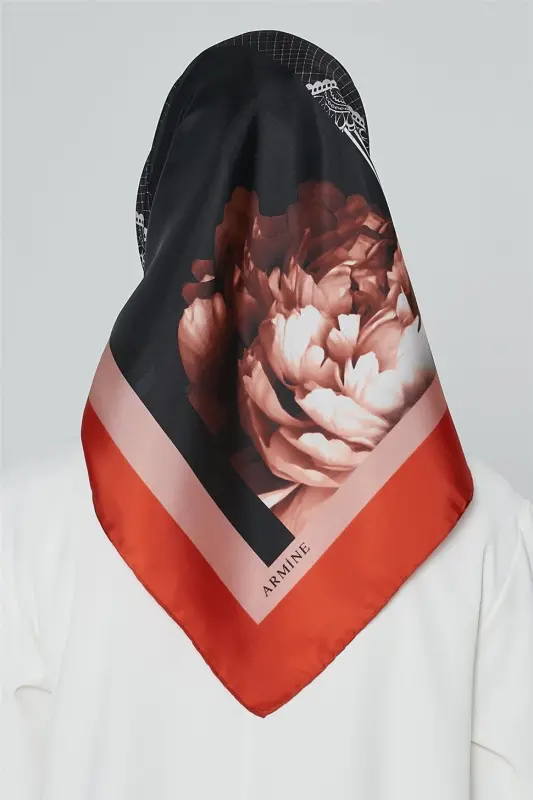 Armine Nostalji Twill İpek Eşarp 18Ya7284 02 - 4