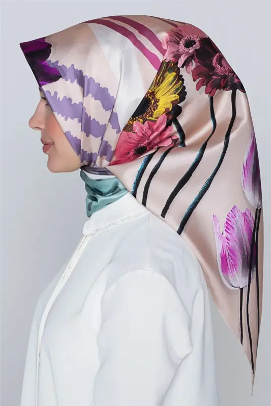 Armine Nostalji Twill İpek Eşarp 18Ya7297 8 32 - 3