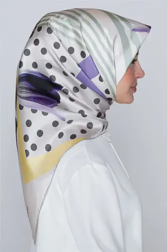 Armine Nostalji Twill İpek Eşarp 18Ya7297 8 81 - 2