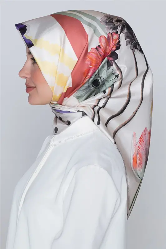 Armine Nostalji Twill İpek Eşarp 18Ya7297 8 81 - 3