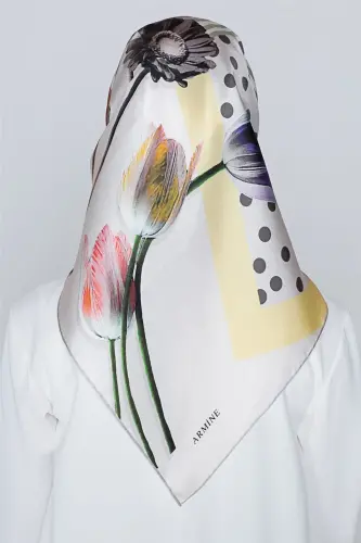 Armine Nostalji Twill İpek Eşarp 18Ya7297 8 81 - 4