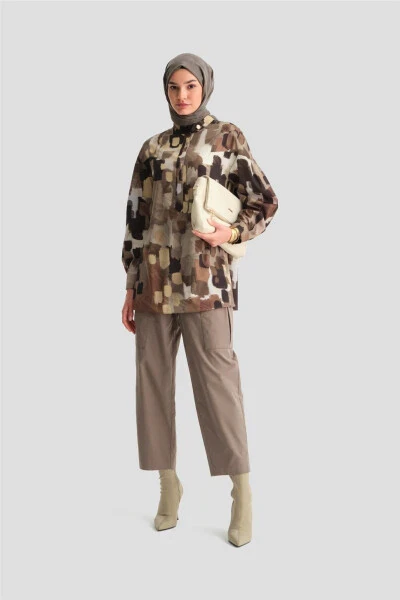 Armine O'ramali Bluzka 24K3609 Yashil - ARMINE