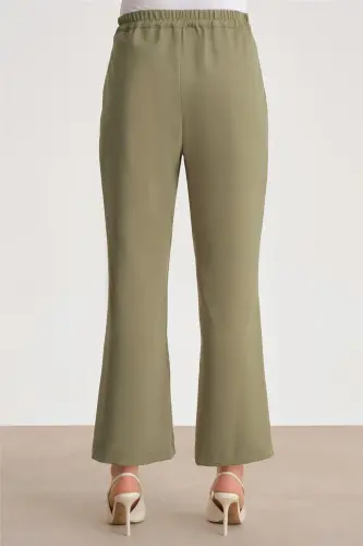 Armine Paçası Düğmeli Flare Pantolon 24Y2611 Yeşil - 5