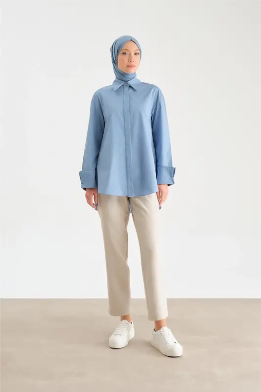 Armine Pantolon 24Y2029 Taş - 5