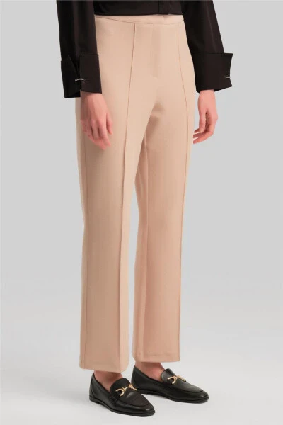 Armine Pants, Mid Rise, Beige - 9