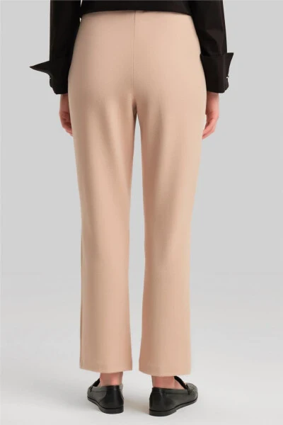 Armine Pants, Mid Rise, Beige - 10