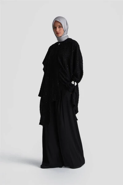 Armine Parda 24K5607 Qora Rangli Assimetrik Ko'ylaq - ARMINE (1)