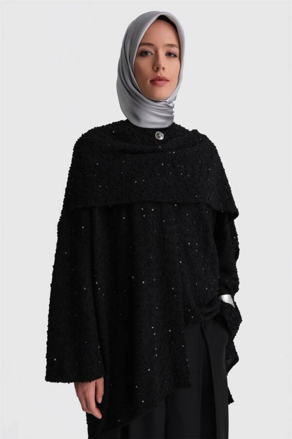 Armine Parda 24K5607 Qora Rangli Assimetrik Ko'ylaq - 3