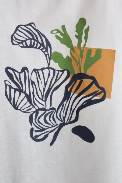 Armine Patterned Tunic, Medium Size, Camel Color - 11