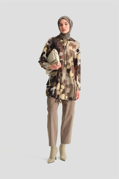 Армине Печатный Скуба Свитшот 24K4307 Зеленый - ARMINE