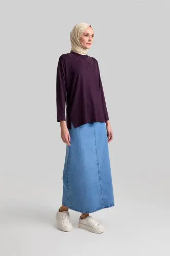 Armine Penye 24Yd9008 Mürdüm - 3