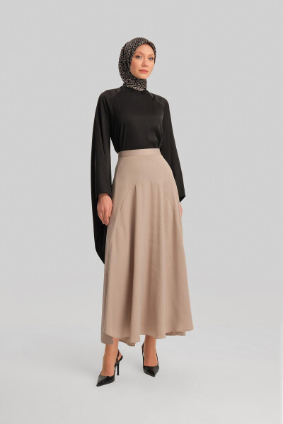 Armine Pleated and Godet Skirt 24Y1623 Vizon - ARMINE