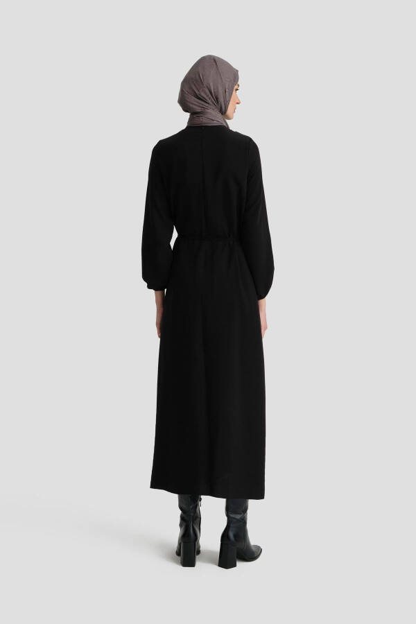 Armine Pleated Dress 24Yd9435 Black - 8