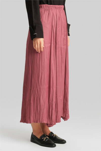 Armine Pleated Skirt, Crinkled Look, 24Yd5601, Rose - 9