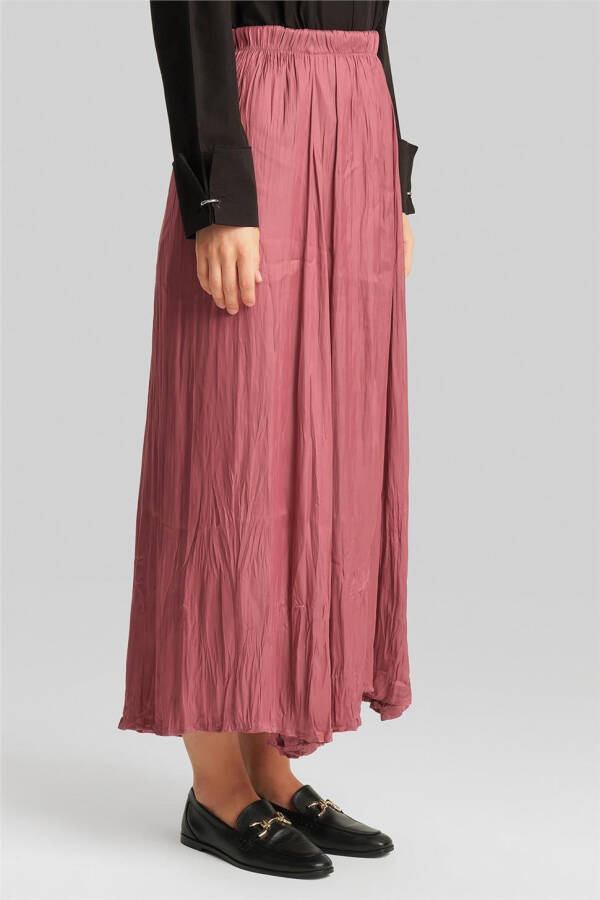 Armine Pleated Skirt, Crinkled Look, 24Yd5601, Rose - 4