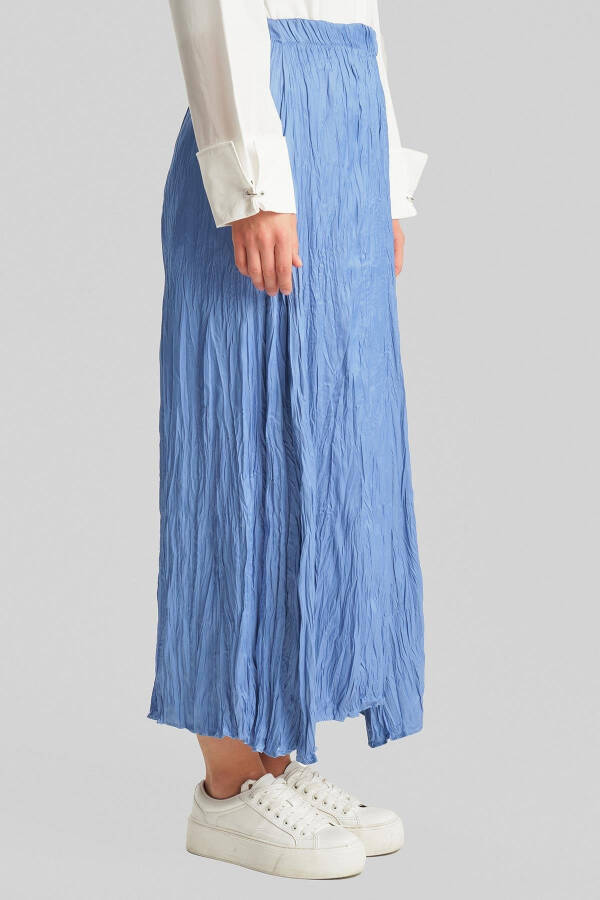 Armine Pleated Skirt with Wrinkled Look 24YD5601 Baby Blue - 3
