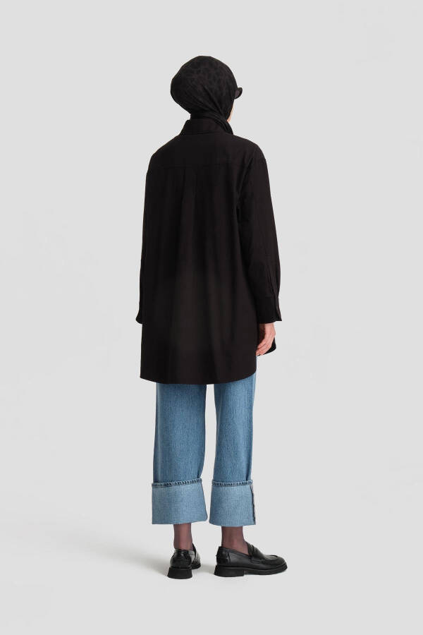 Armine Pocket Gabardine Shirt Jacket 24K3603 Black - 6