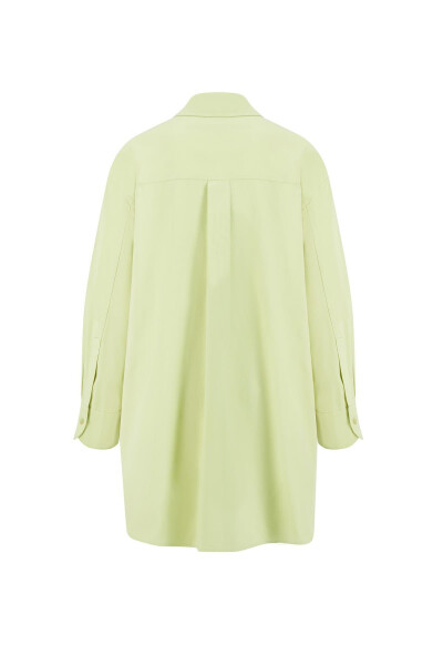 Armine Pocketed Gabardine Shirt Jacket 24K3603 Green - 7
