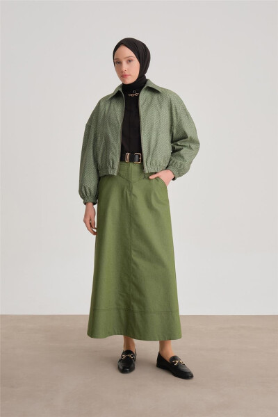 Armine Printed Bomber Jacket 24Y5507, green. - 3