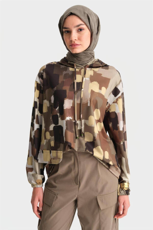 Armine Printed Scuba Sweat 24K4307 Green - 9